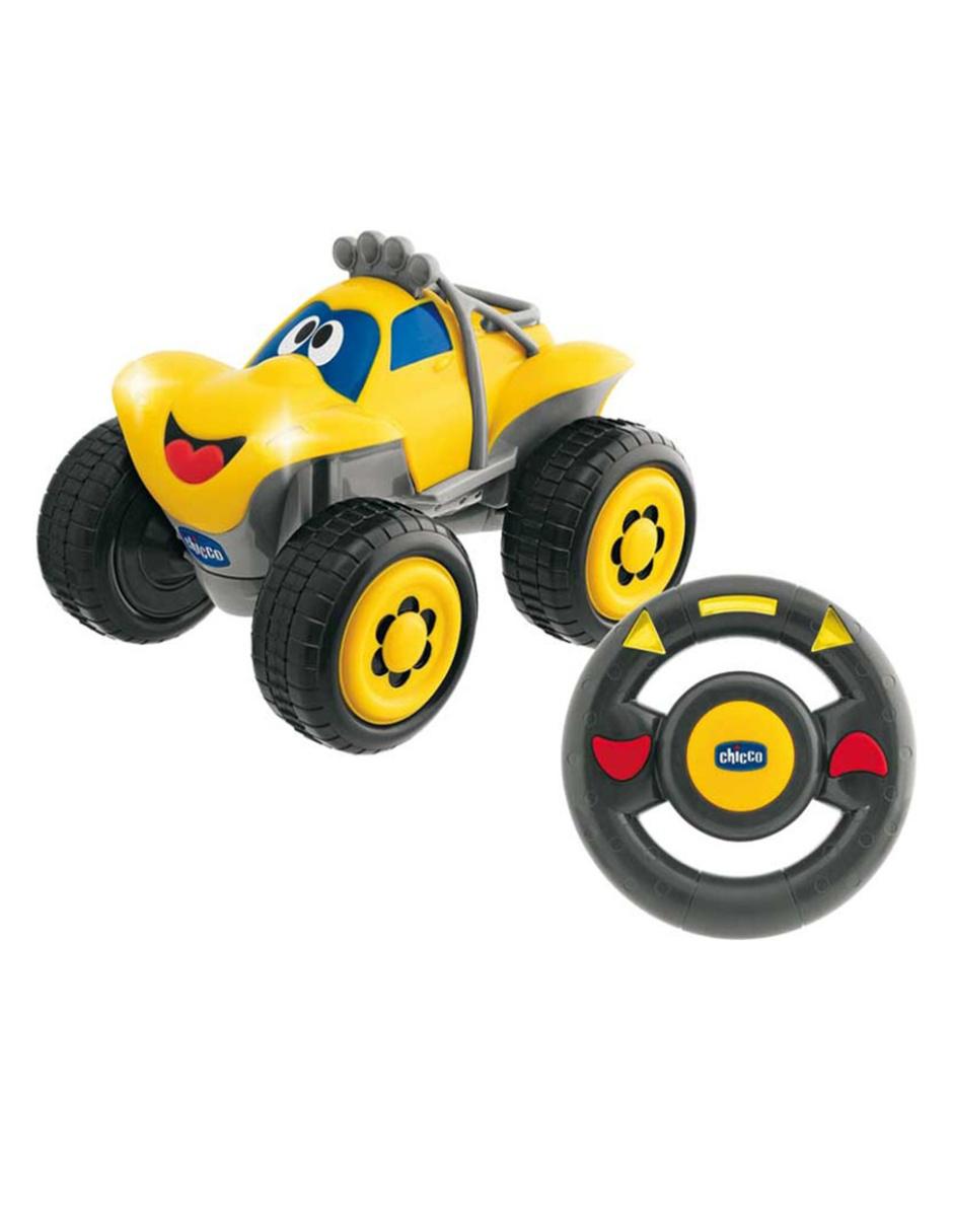 Coche a Control Remoto Ruedas Grandes amarillo
