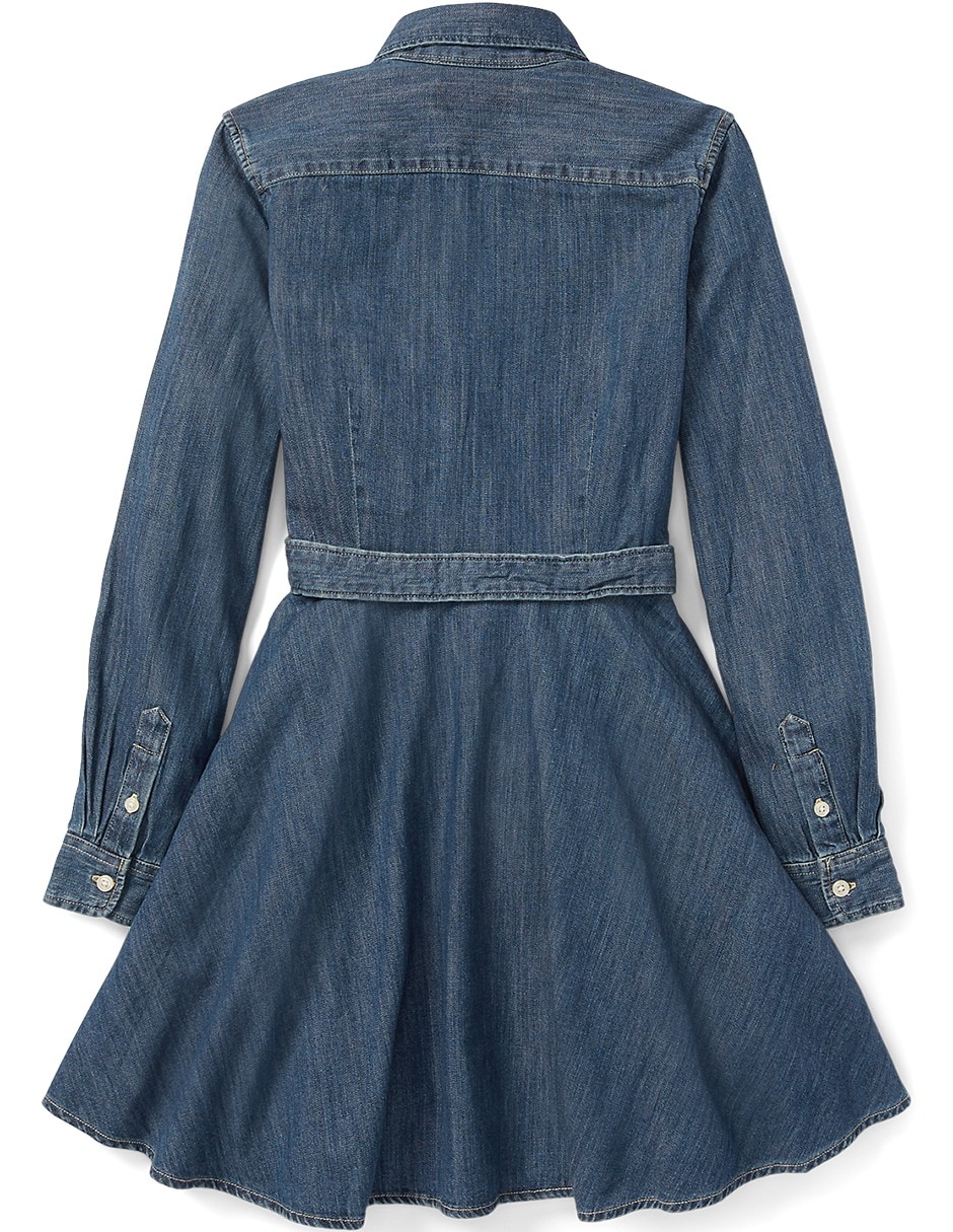 Vestido manga regular para niña 4