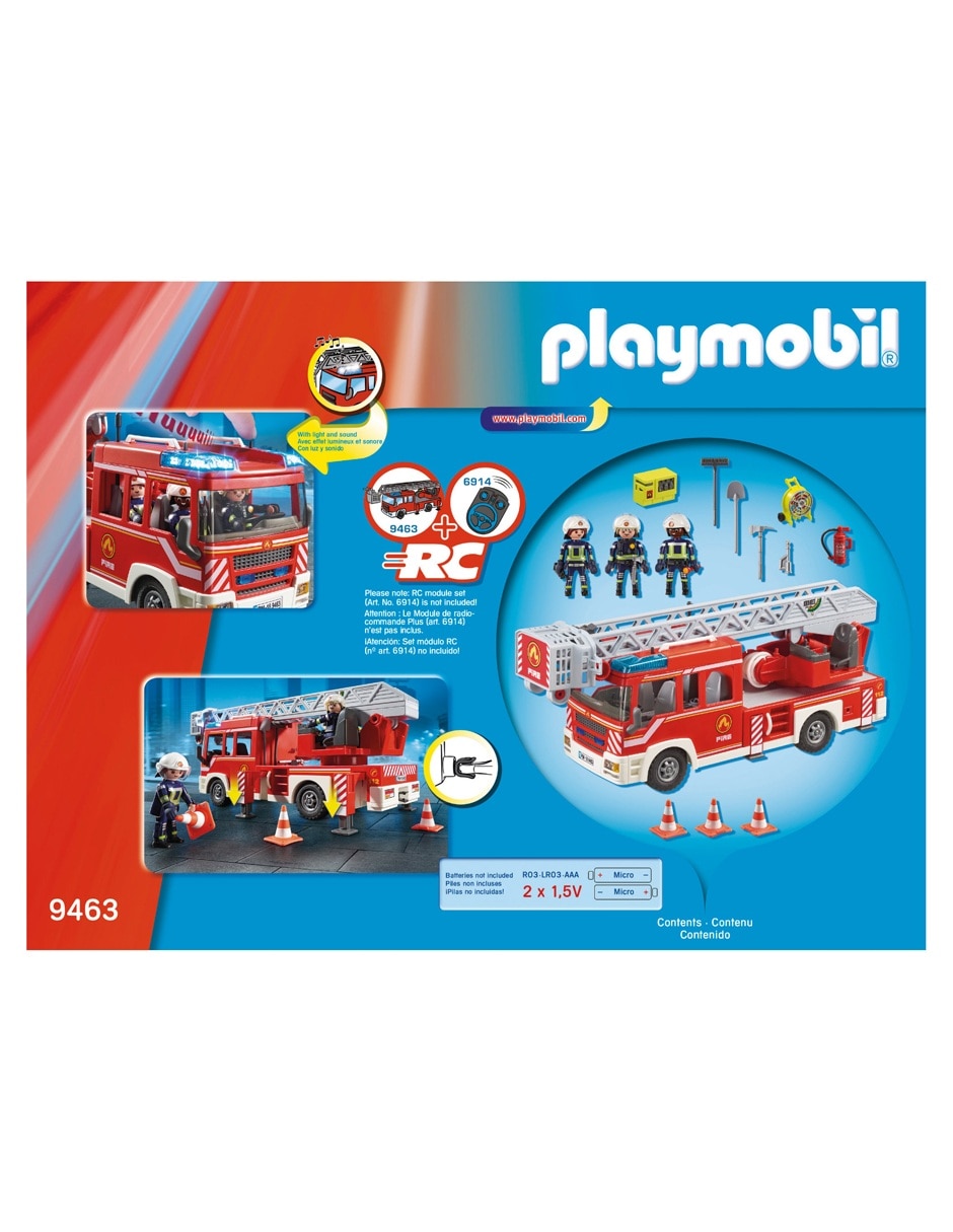 Playmobil Camión De Bomberos Con Escalera 9463 3