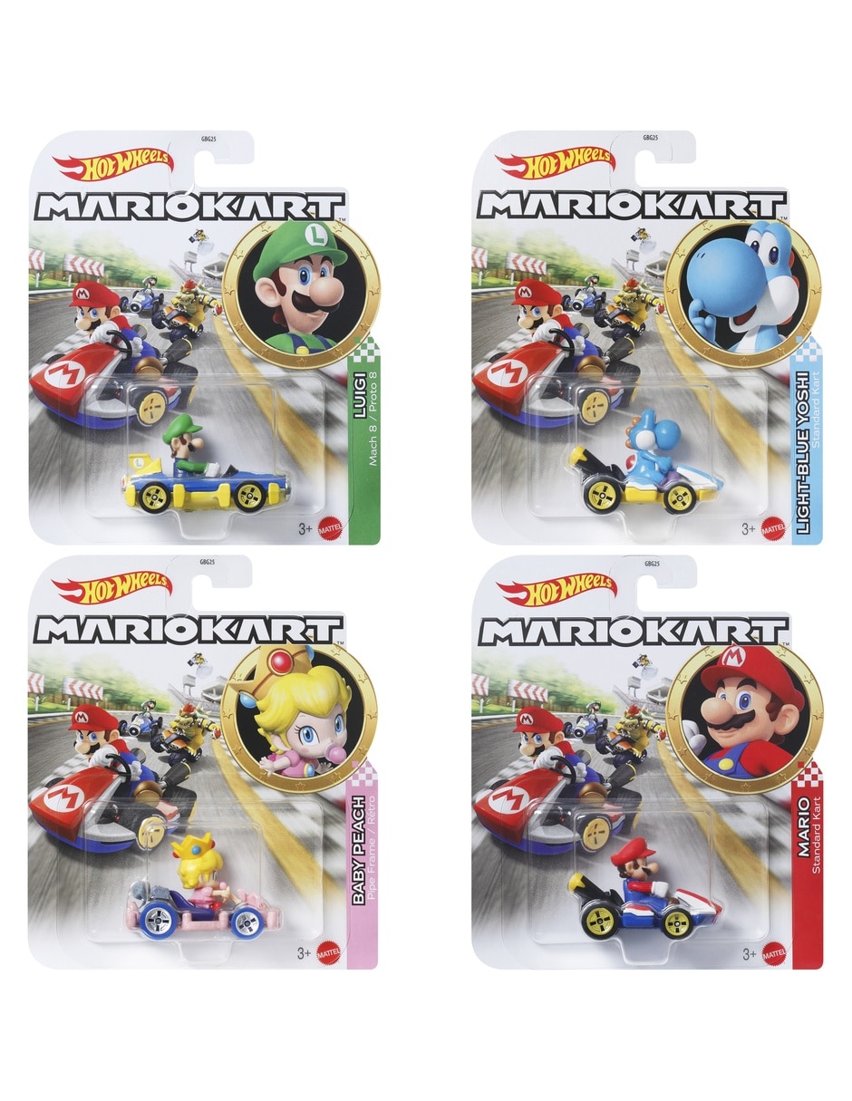 Automóvil Mario Kart Mario Bros Peach Luigi y Toad 12