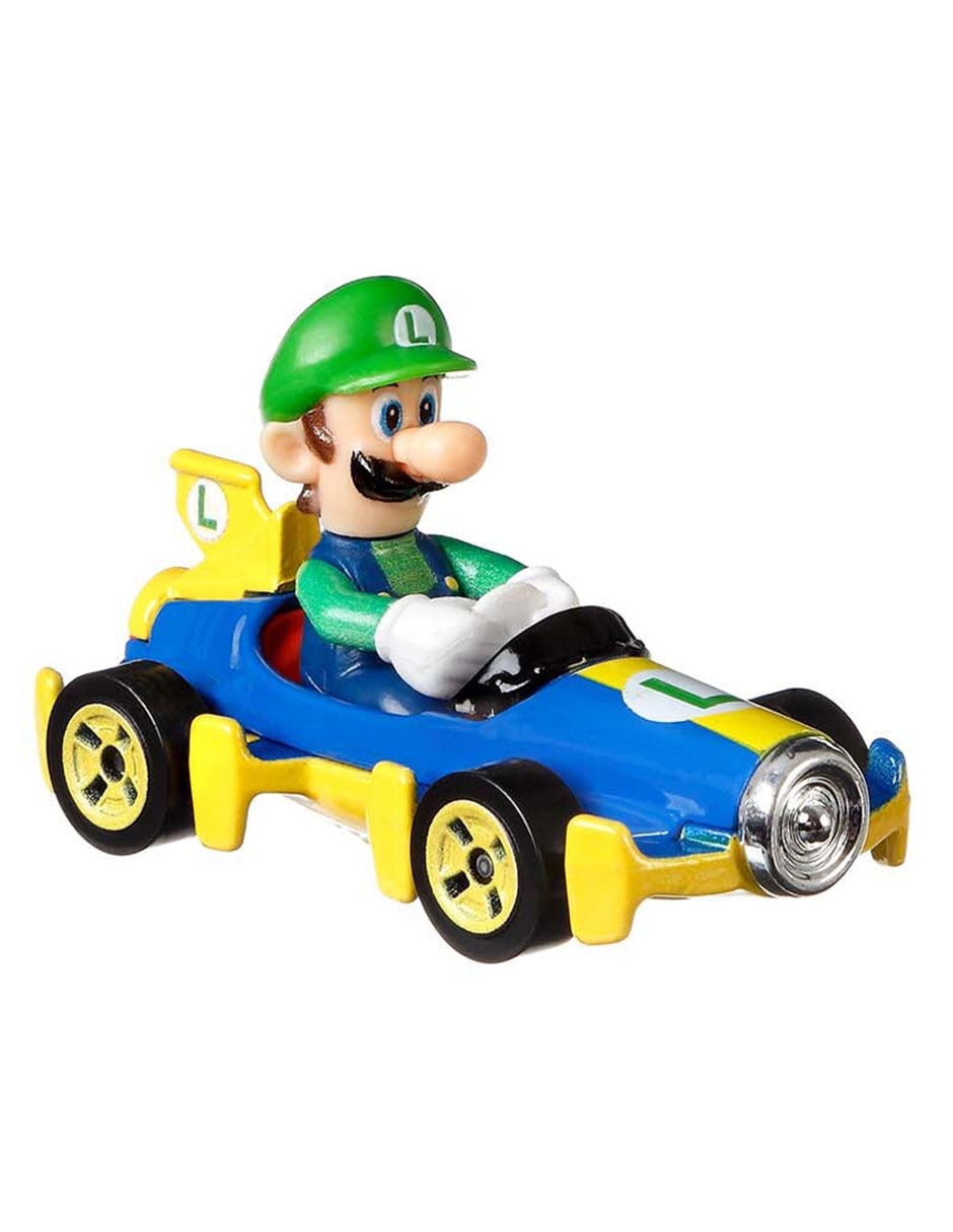 Automovil Hot Wheels Mario Kart Luigi