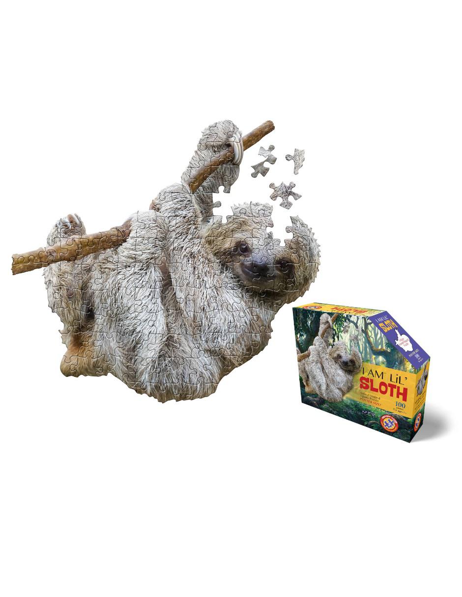 Rompecabezas Jr Animales Perezoso 100 piezas Madd Capp