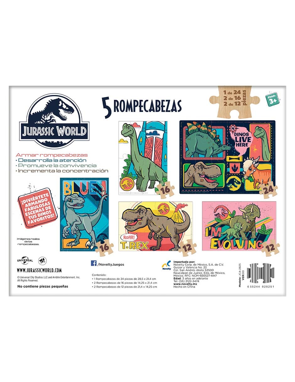 Rompecabezas Dinosaurios prehistóricos 80 piezas 5