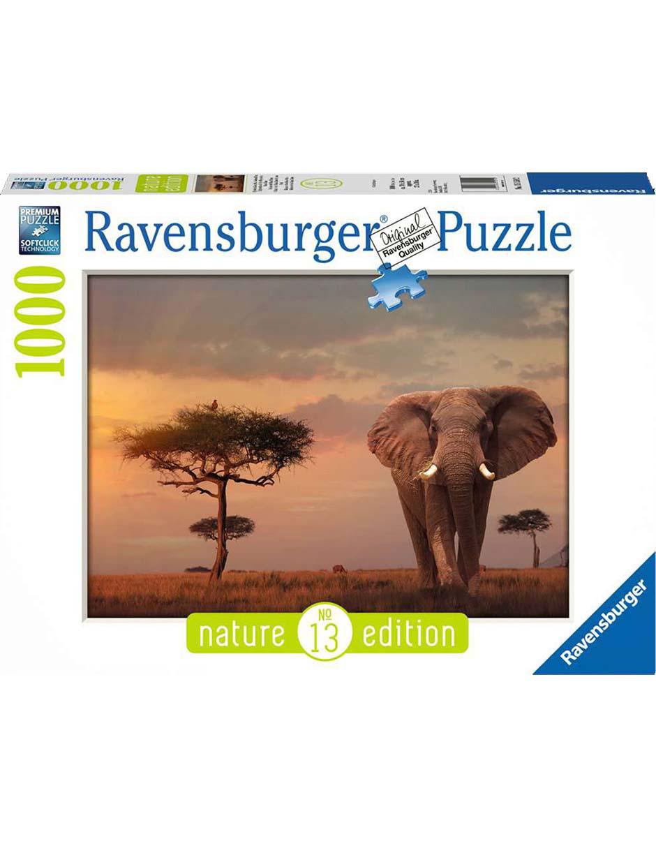 Rompecabezas Elefante de los Masai Mara 1000 piezas Ravensburger