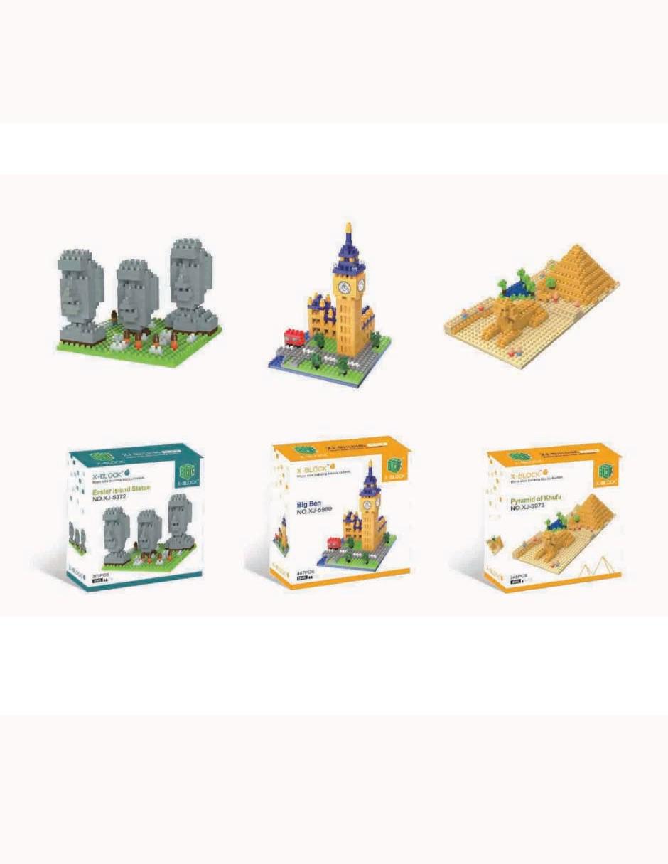 LEGO Isla de Pascua, Big Ben y Pirámides de Khufu PK08 LEGO Isla de Pascua, Big Ben y Pirámides de Khufu PK08