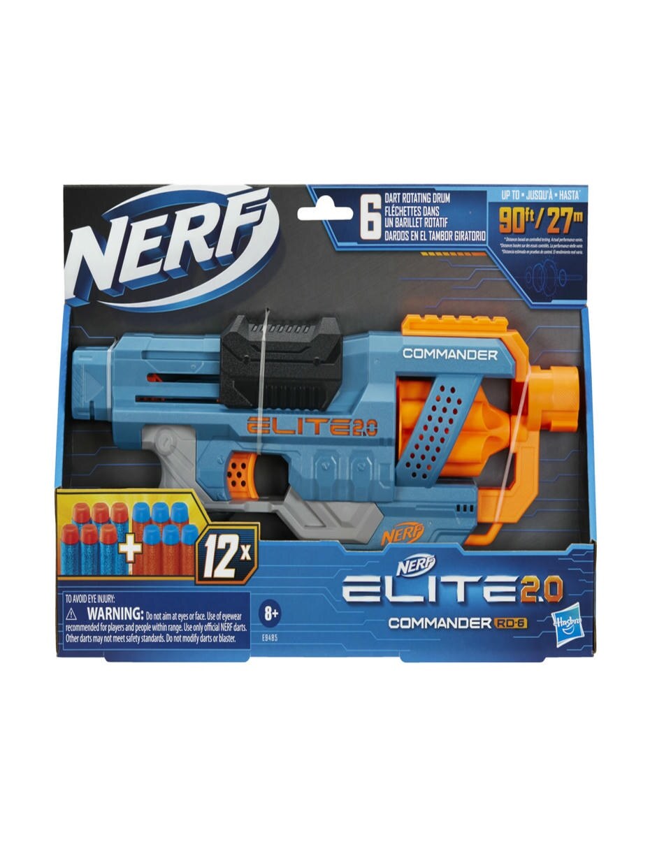 Lanzador de dardos Nerf Elite 2.0 commander rd-6