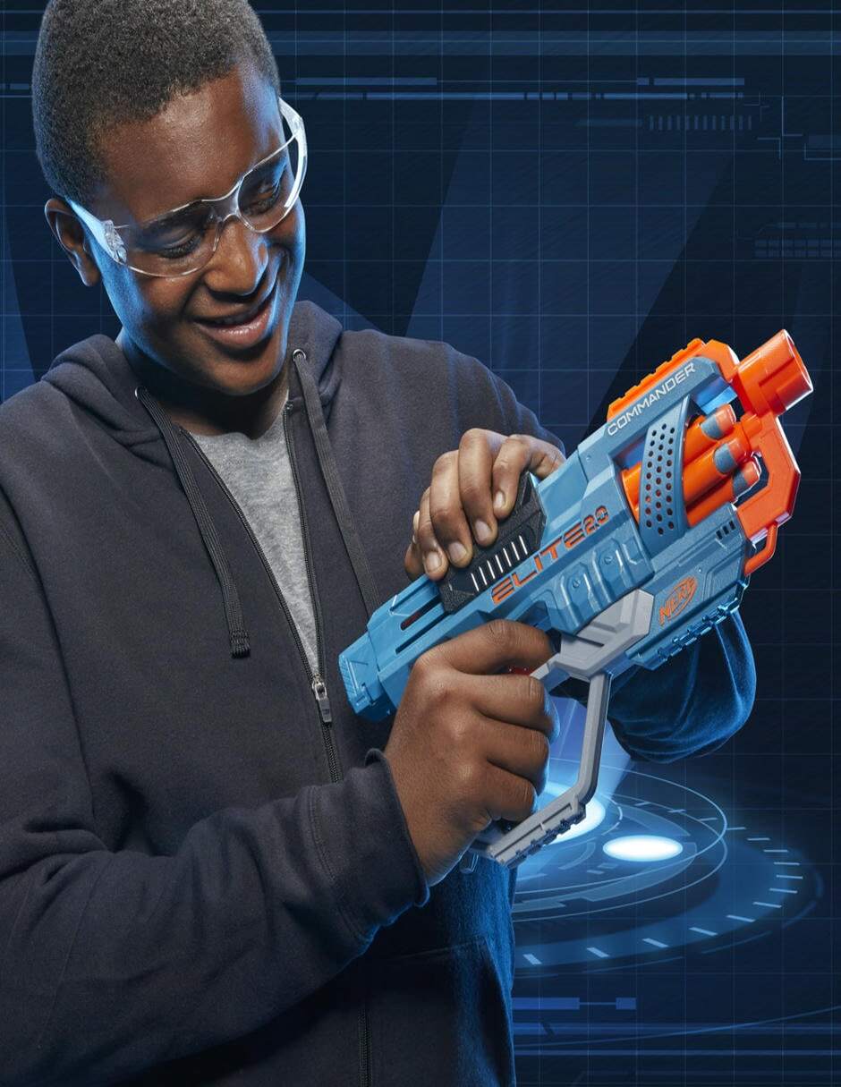 Lanzador de dardos Nerf Elite 2.0 commander rd-6