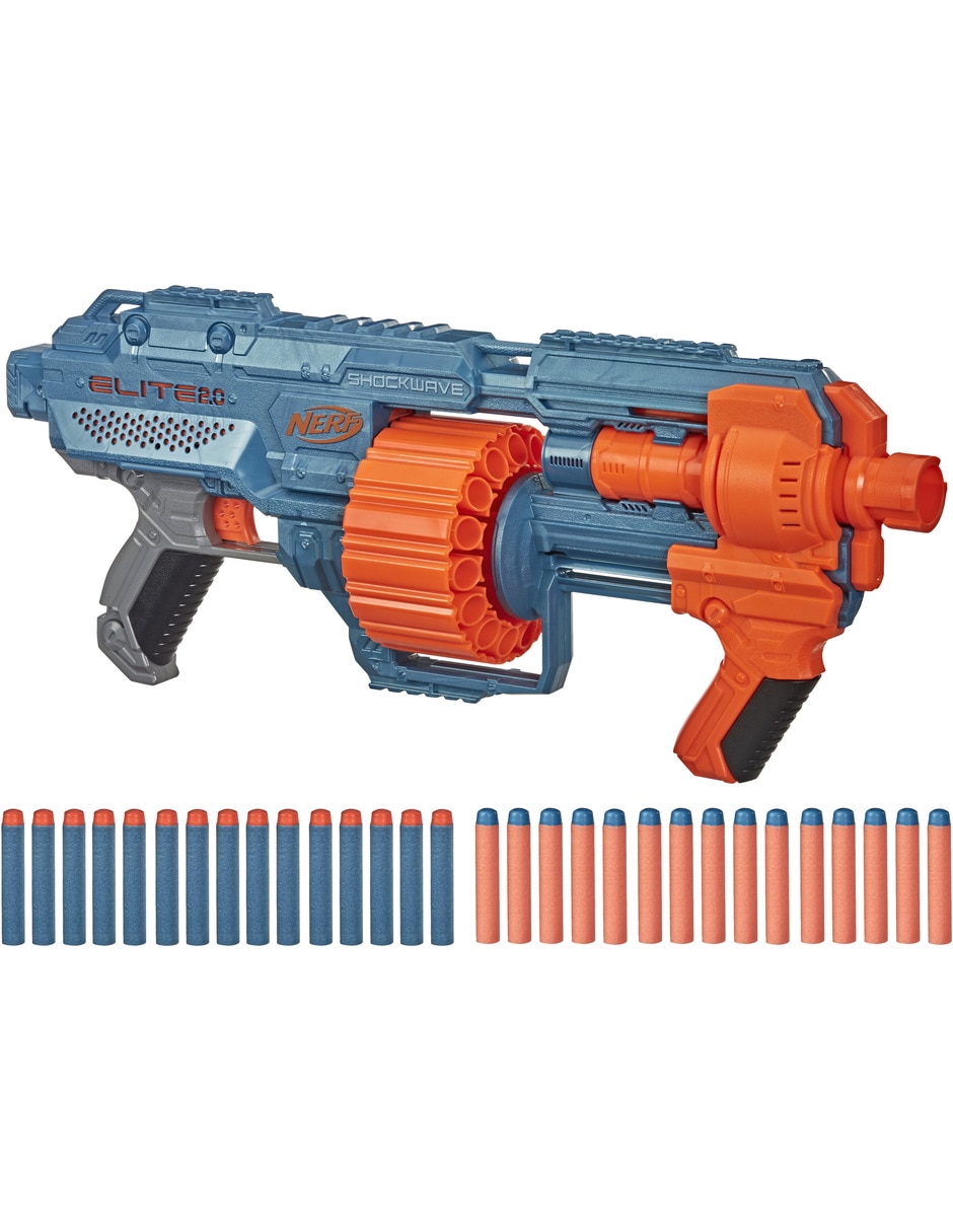 Lanzadardos Nerf Elite 2.0 Shockwave RD-15