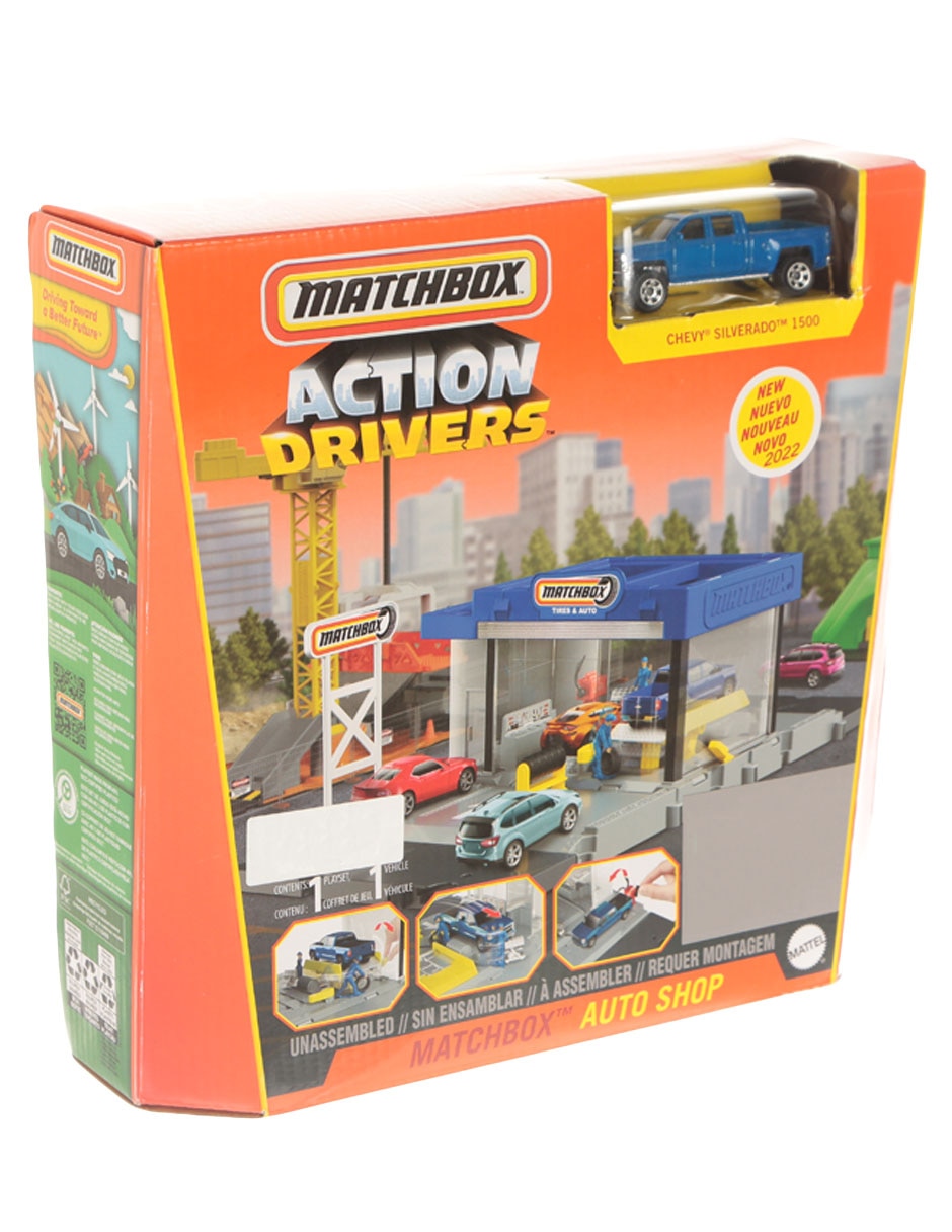 Taller de vehículos Matchbox para niño