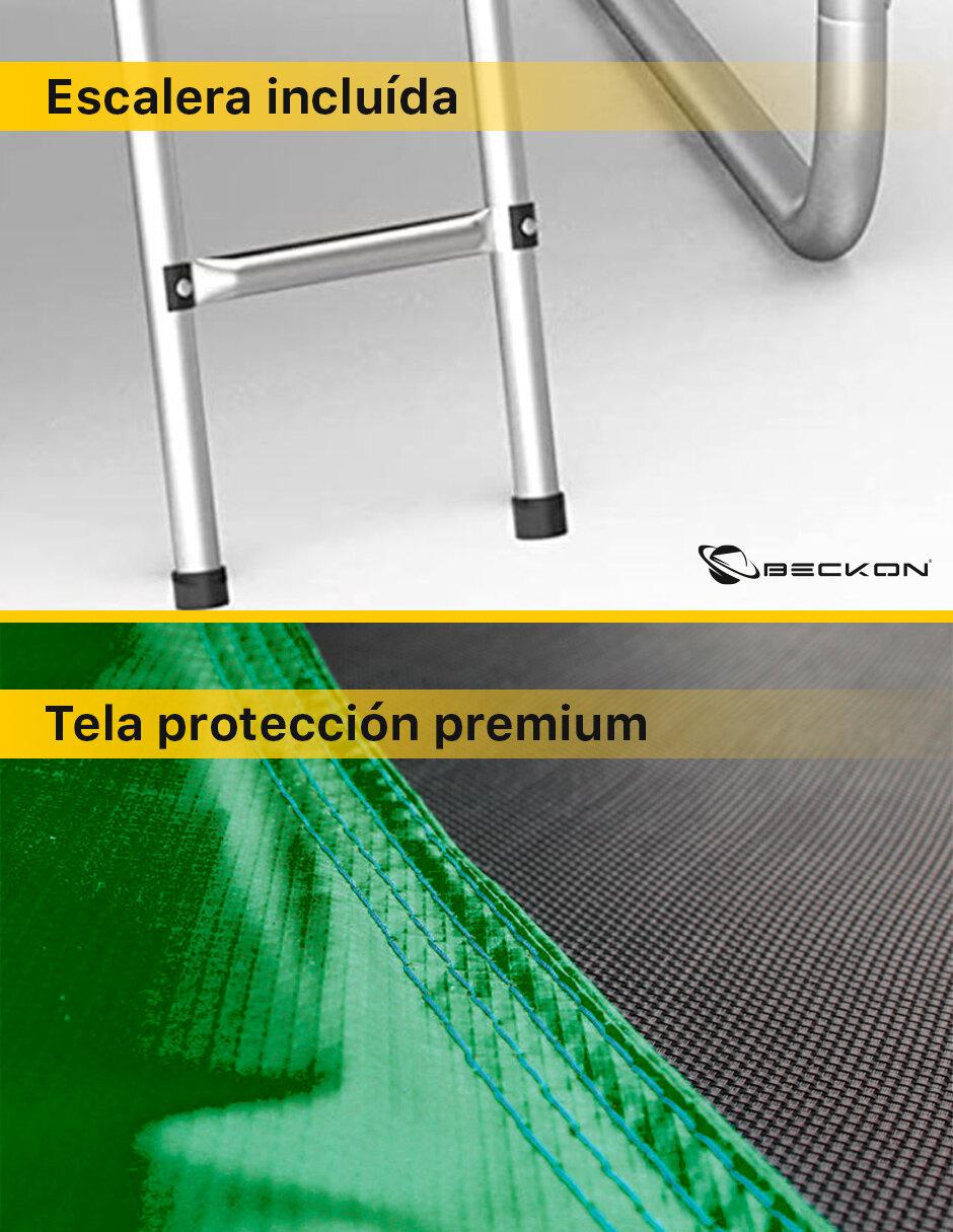 Trampolín Brincolín reforzado 2.43 m + escalera 6