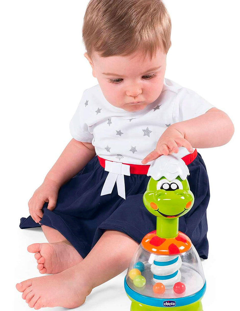 Spin Dino Chicco Baby Senses juego didáctico infantil unisex