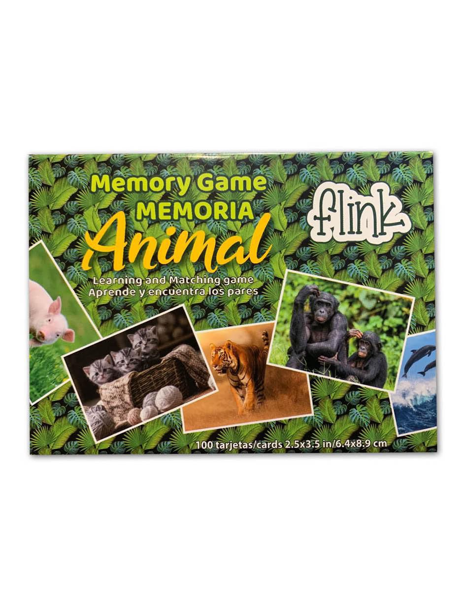 Juego de memoria animal 
 100 cartas 1