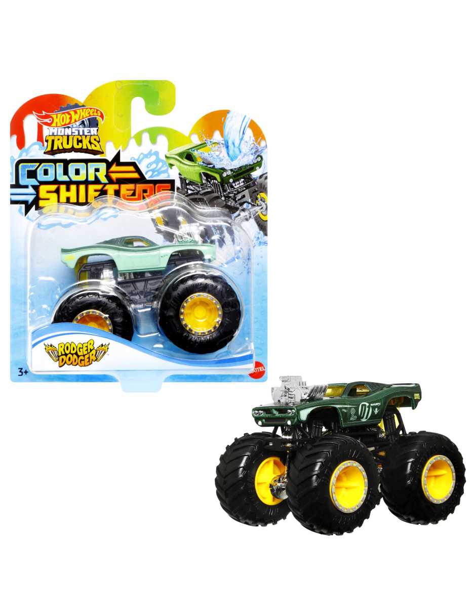 Automóvil 1:64 monster truck color shifter sorpresa Hot Wheels 9