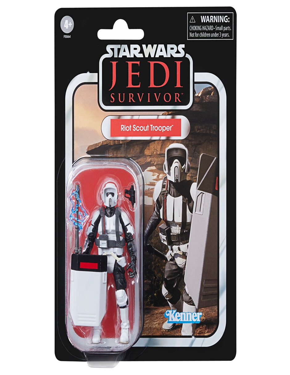 Figura de acción Riot Scout Trooper vintage Star Wars