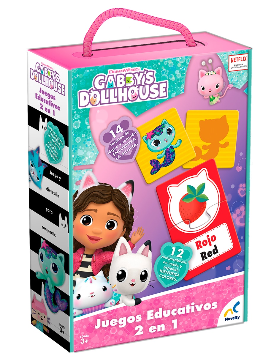 Juegos Educativos 2 en 1 Gabby's Dollhouse Novelty