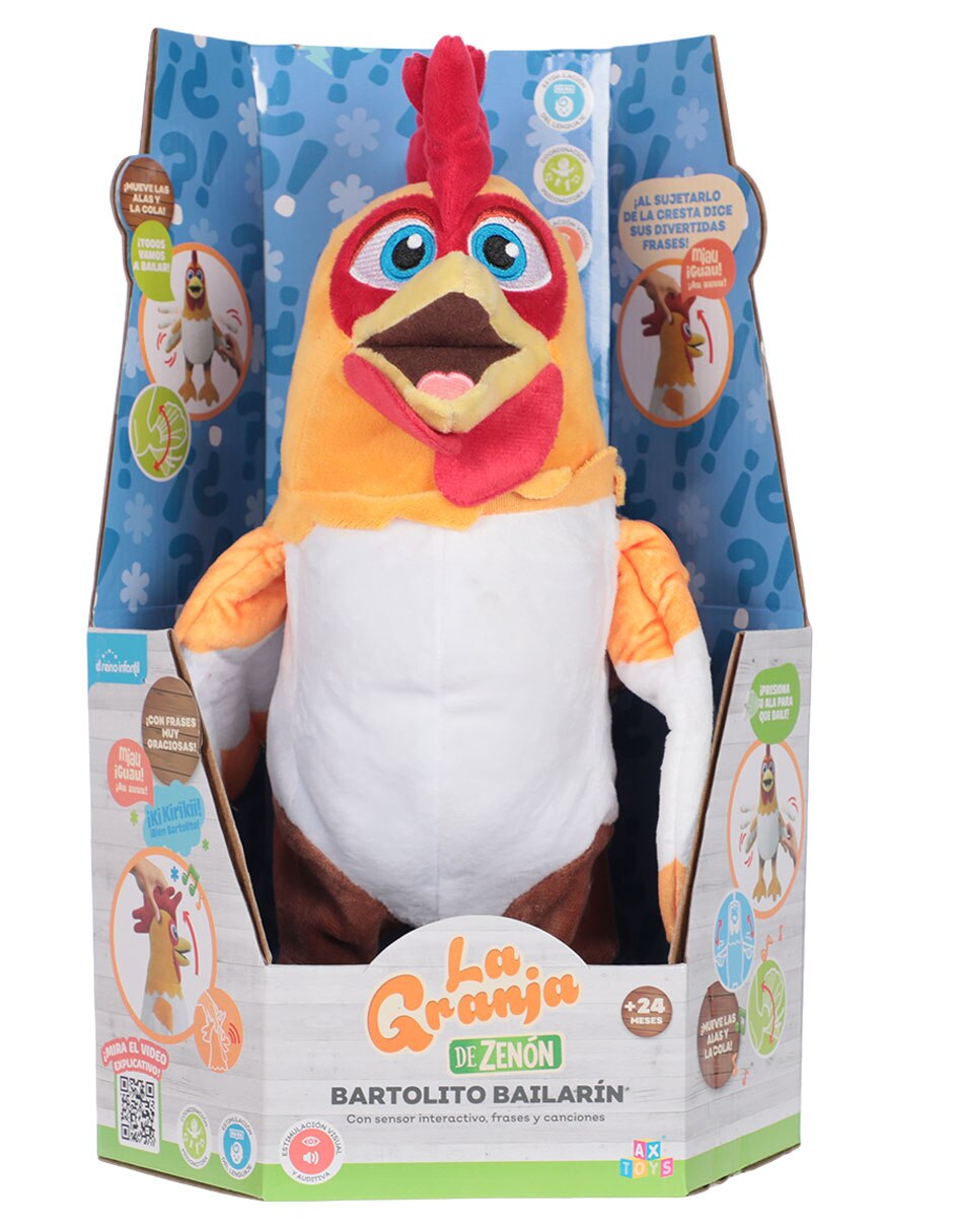 Peluche de gallo la granja de Zenón 4