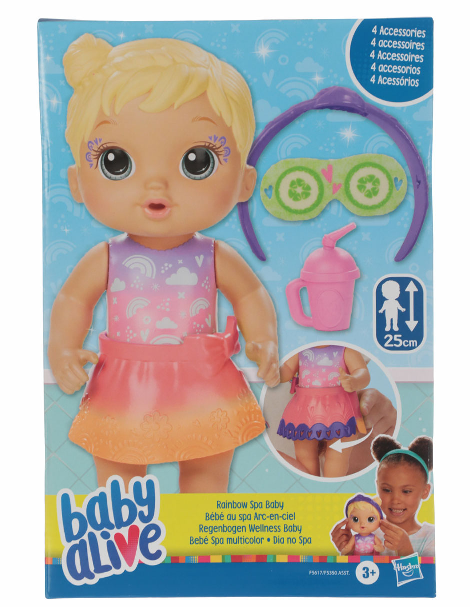Muñeca Baby Alive Rainbow Spa Baby 6