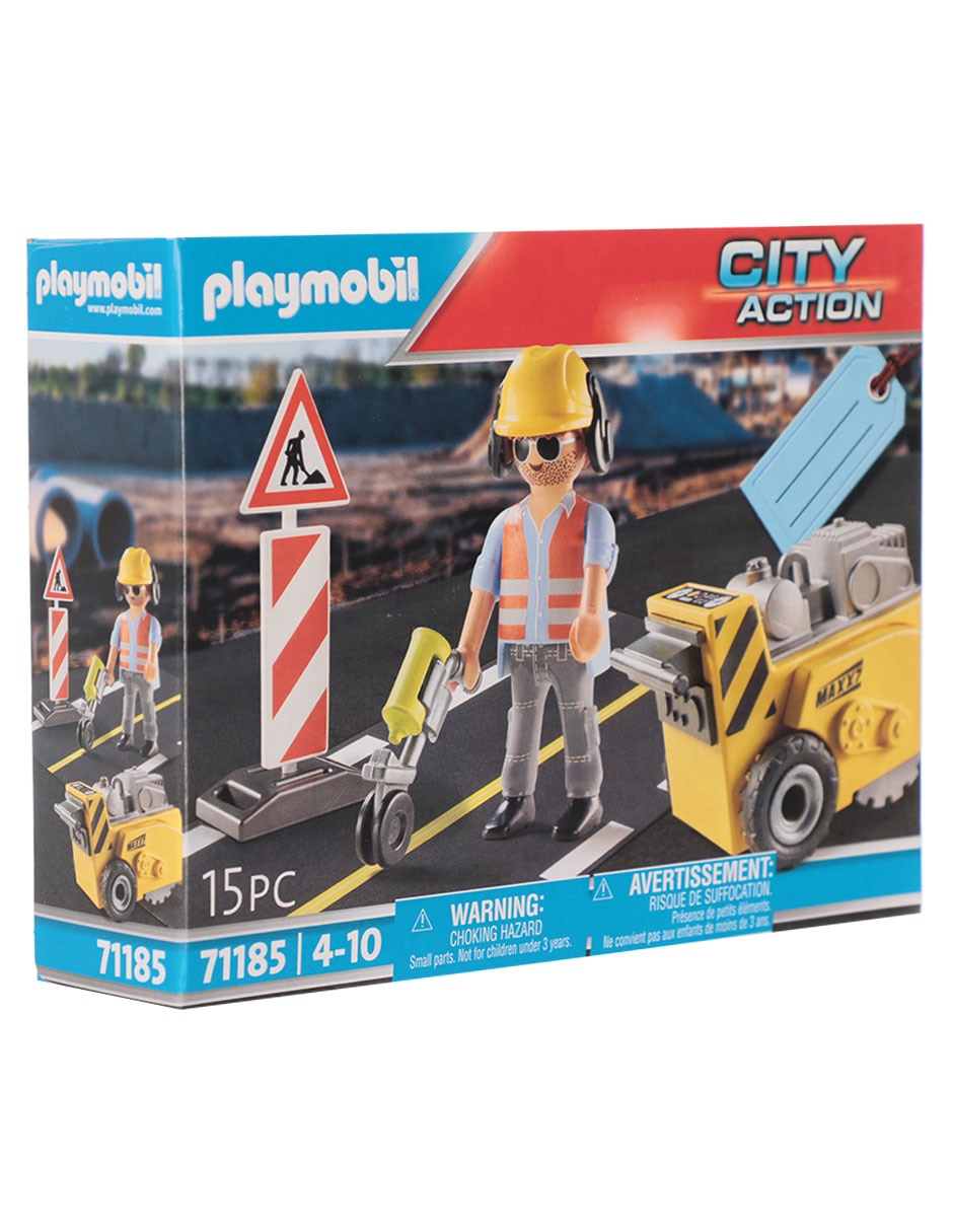 City action Trabajador De La Construcción Con Cortador De Bordes 71185 2