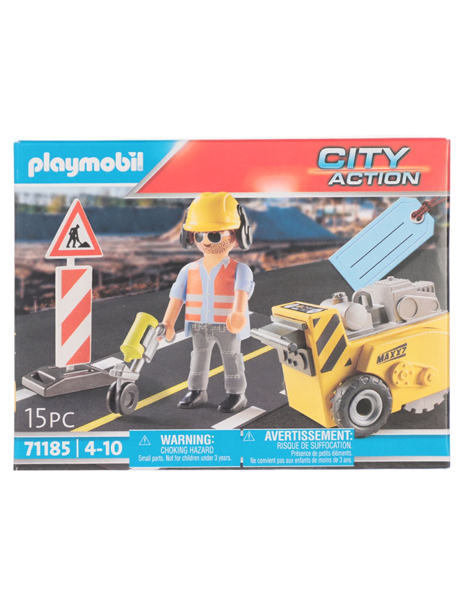 City action Trabajador De La Construcción Con Cortador De Bordes 71185 4