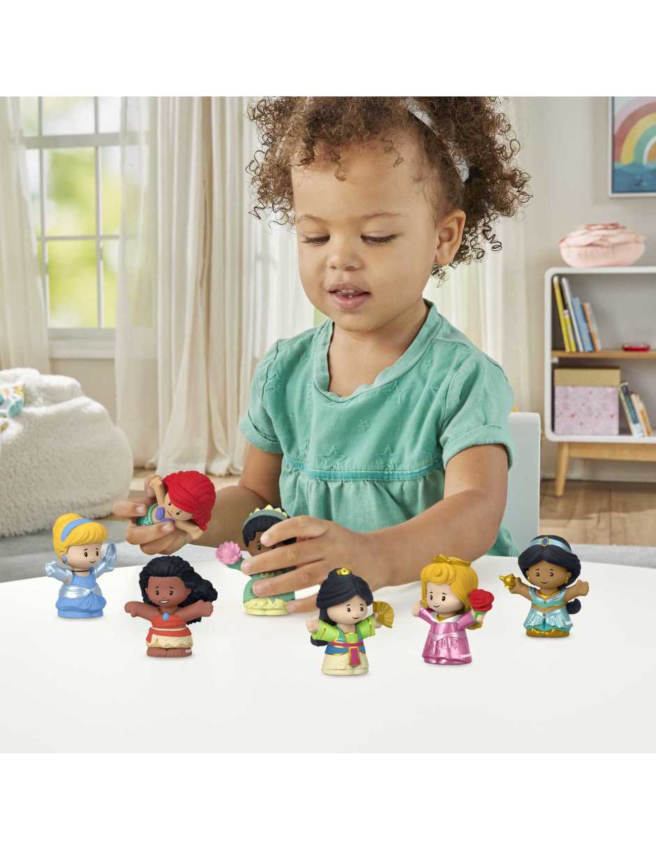 Set figuras acción articulada Little People Disney Princess Aniversario 3