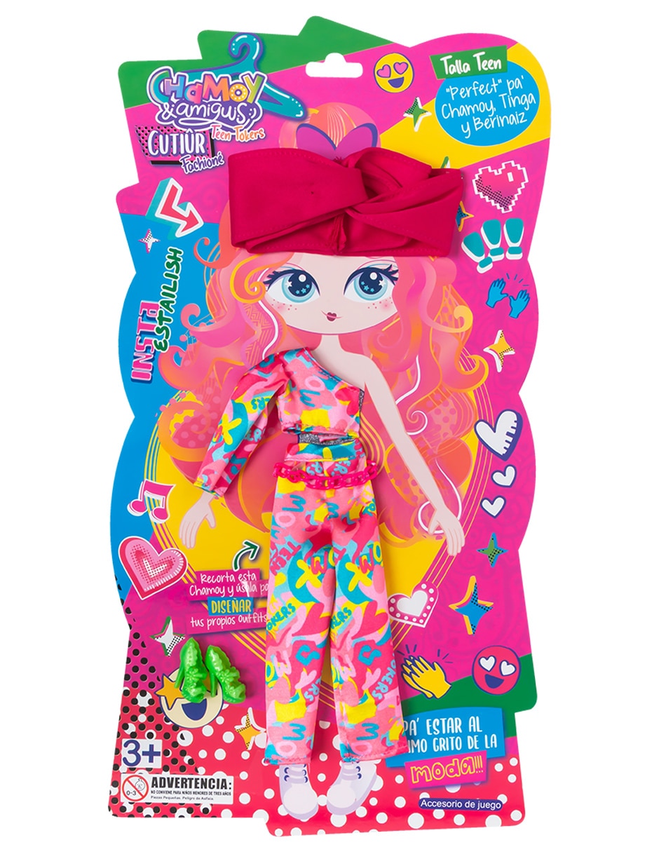 Ropa y accesorio de muñeca Conjunto blusa y pantalón estampado Distroller
