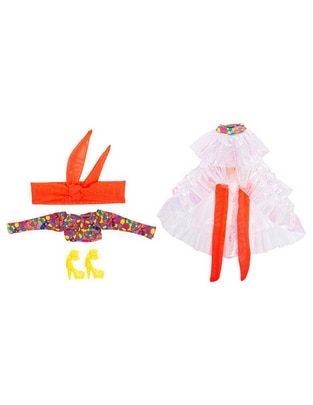 Ropa y accesorio de muñeca Top floral y falda larga Distroller