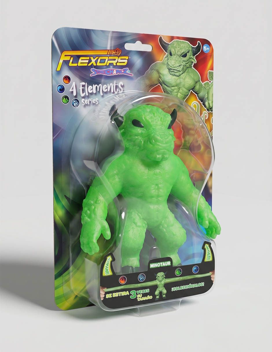 Figura de acción flexors elástico