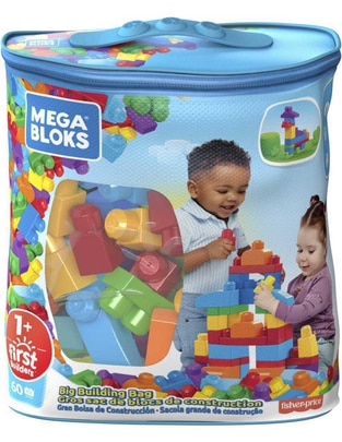 Mega Block Gran Bolsa De Construcción DCH55 First Builders Mega Block Gran Bolsa De Construcción DCH55 First Builders