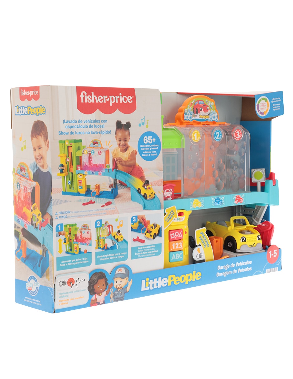 Garage De Vehículos Little People juego didáctico infantil unisex 5