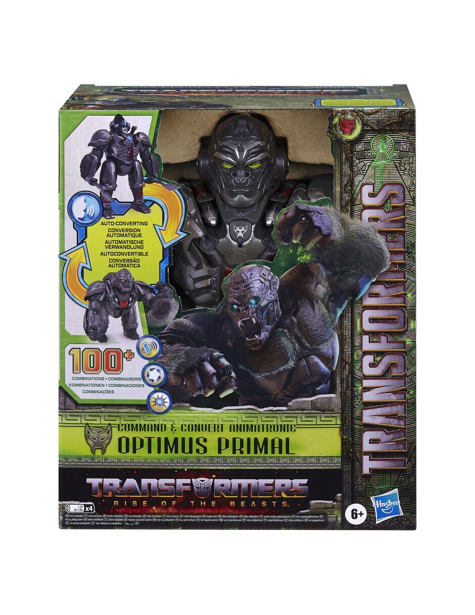 Figura de acción Transformers Rise Of The Beasts Hasbro con movimiento y sonido articulada
