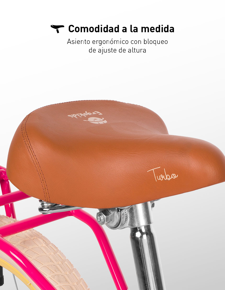 Bicicleta infantil Turbo rodada 16 para niña
