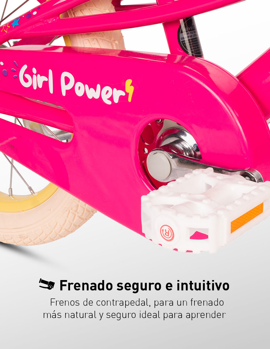 Bicicleta infantil Turbo rodada 16 para niña