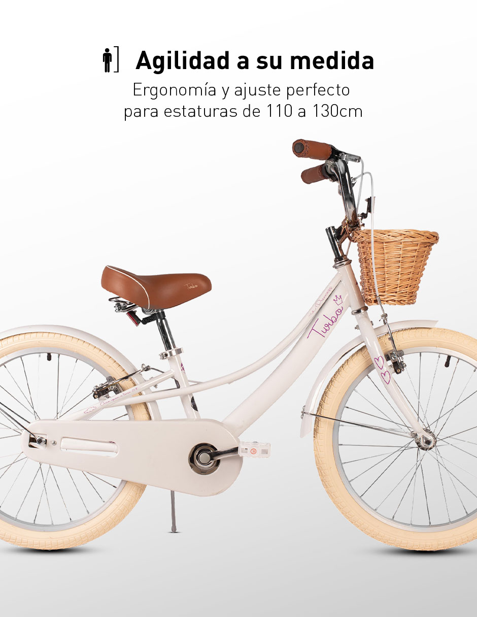 Bicicleta infantil Turbo rodada 20 para niña