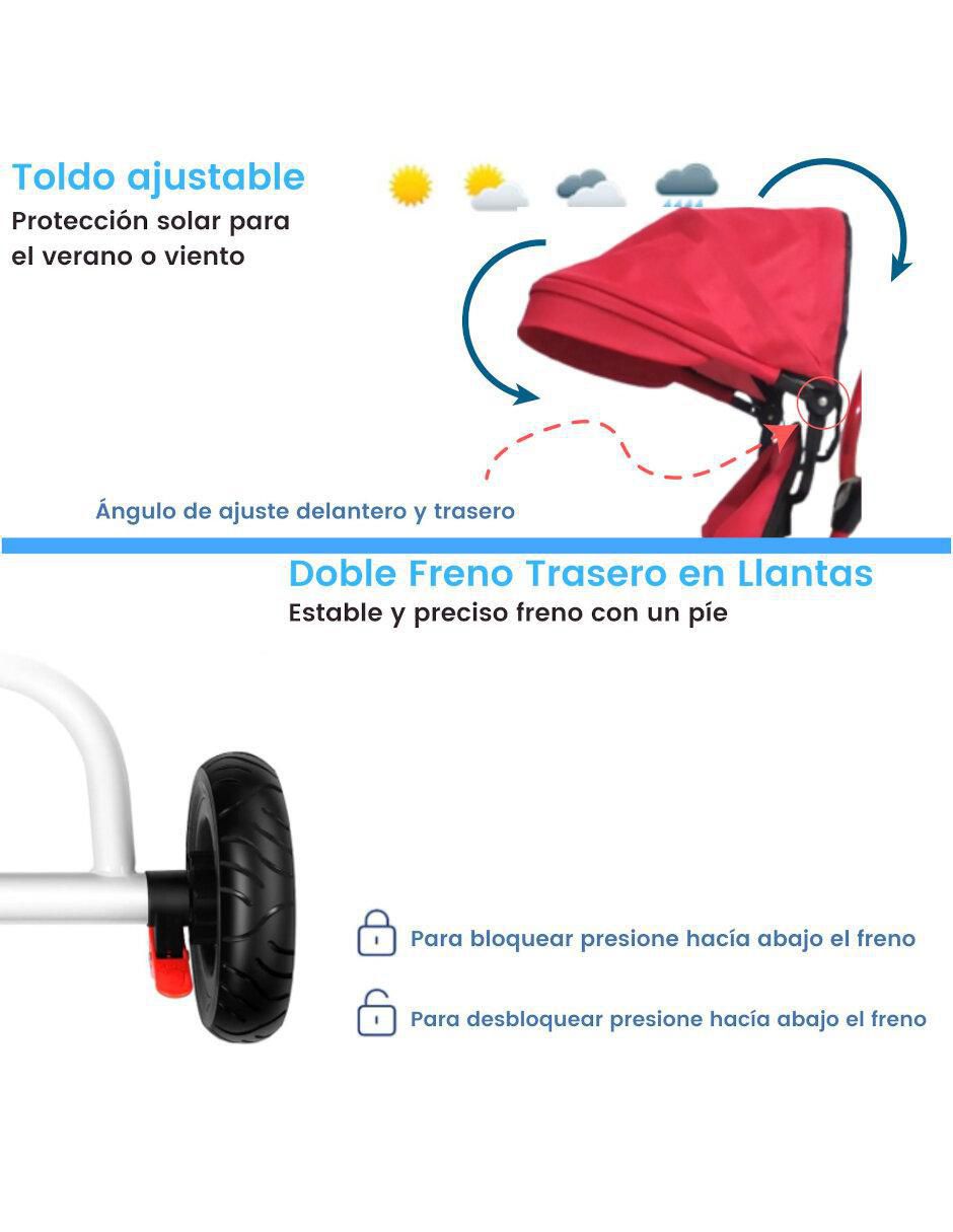 Triciclo rodada 10 Gemelar Doble unisex 5