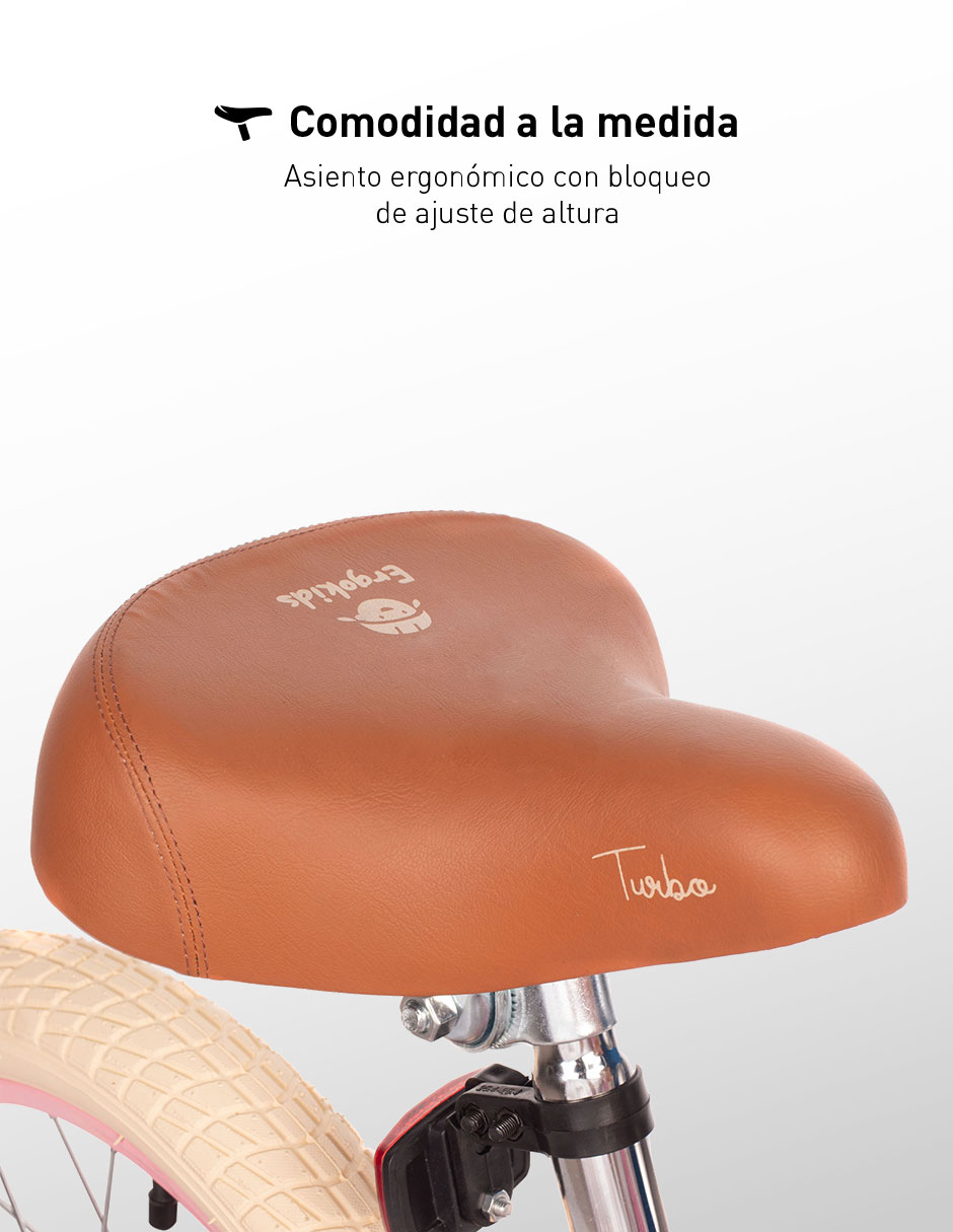 Bicicleta infantil Turbo rodada 16 para niña