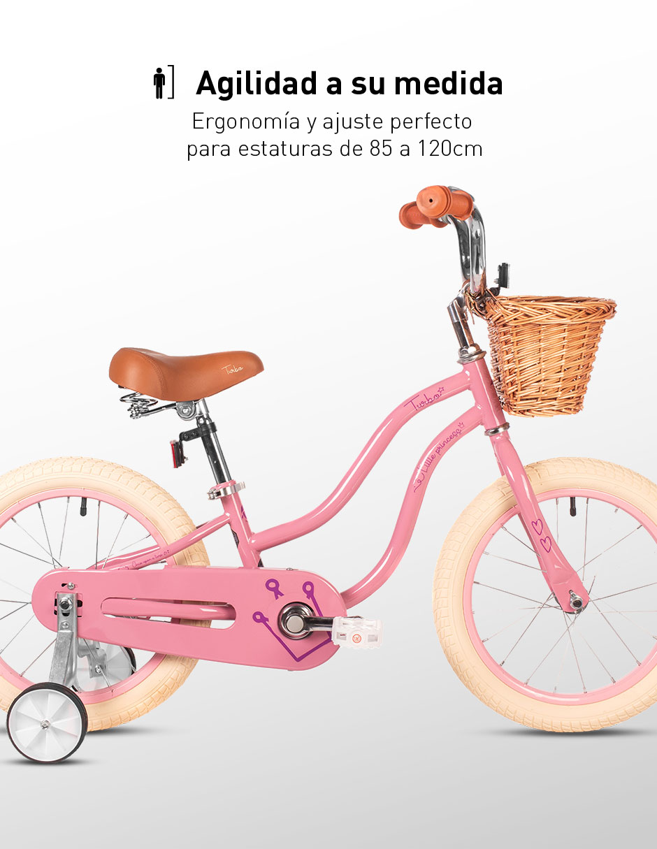 Bicicleta infantil Turbo rodada 16 para niña