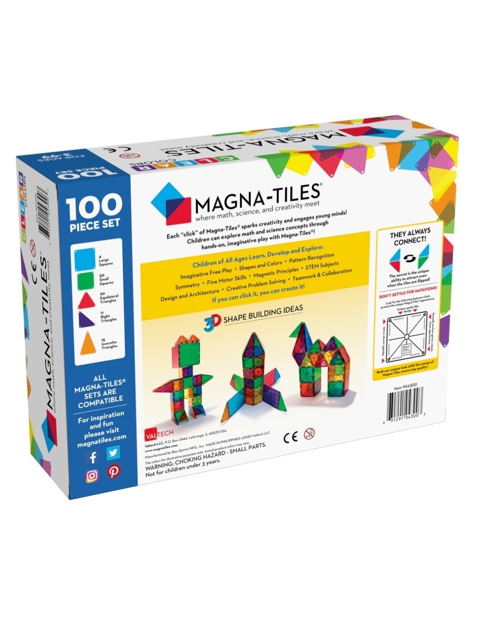 Magna-Tiles Original 4300 Clear Colors 2