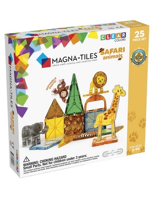 Magna-Tiles Safari Animals 20925 Clear Colors