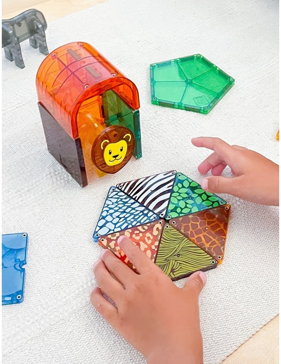 Magna-Tiles Safari Animals 20925 Clear Colors 3