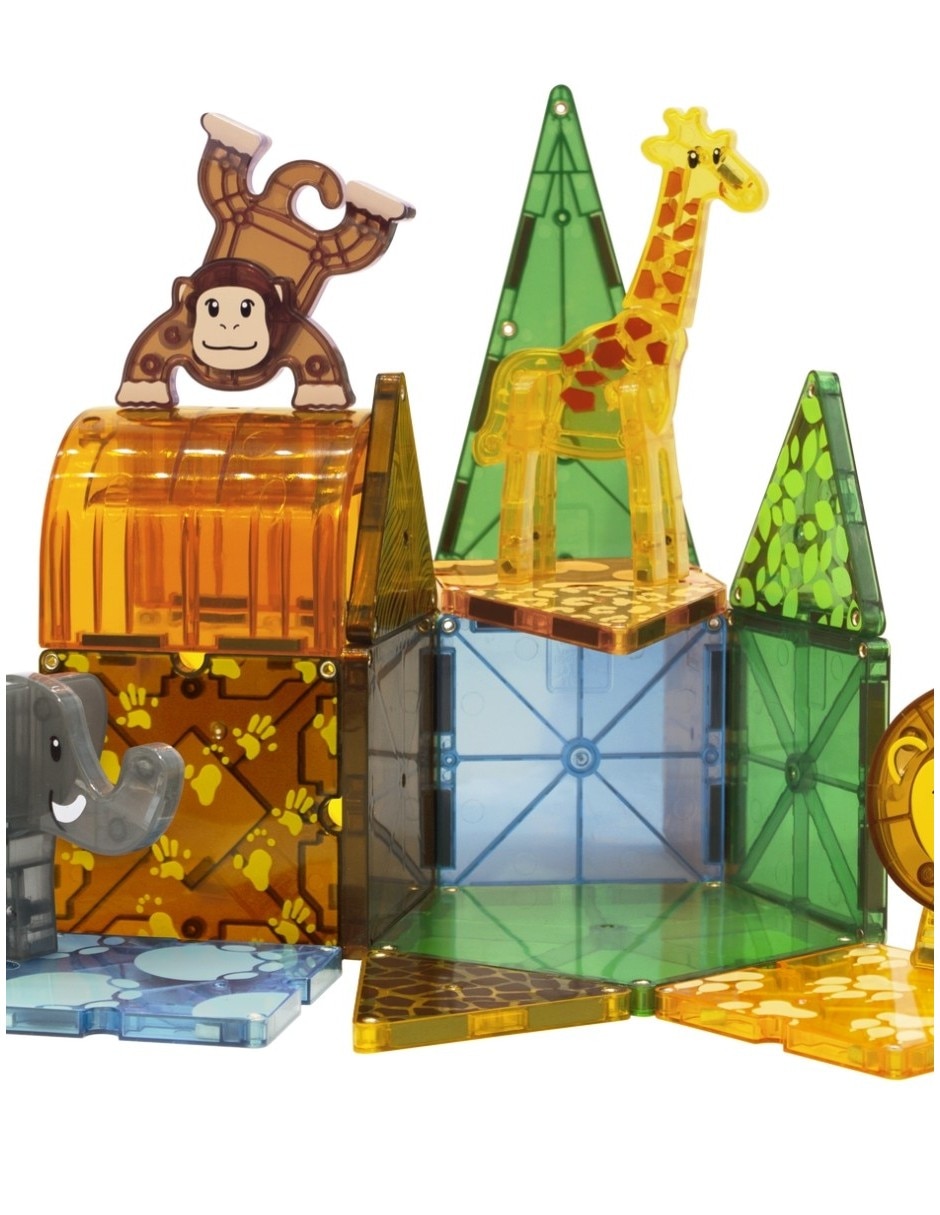 Magna-Tiles Safari Animals 20925 Clear Colors 6