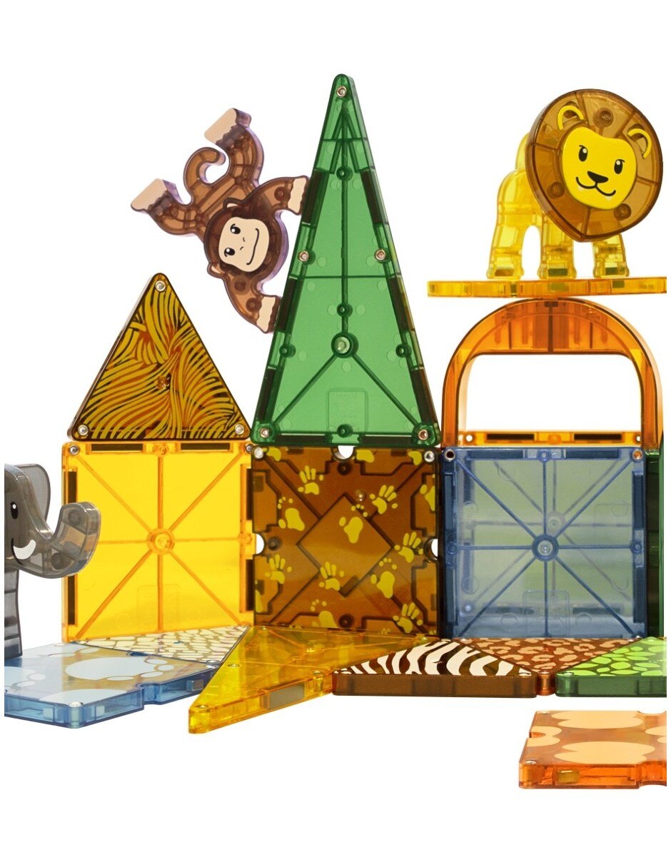 Magna-Tiles Safari Animals 20925 Clear Colors 7