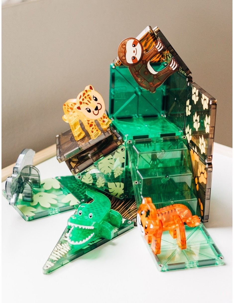 Magna-Tiles Jungle Animals 21225 Clear Colors 2