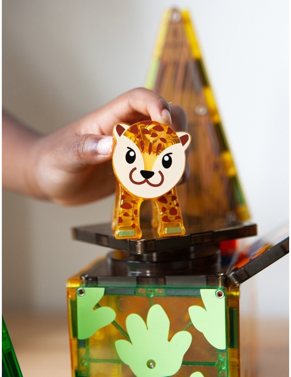 Magna-Tiles Jungle Animals 21225 Clear Colors 4
