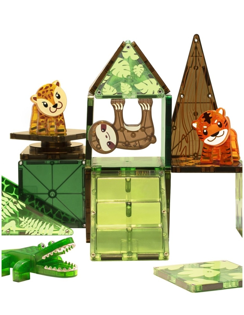 Magna-Tiles Jungle Animals 21225 Clear Colors 7