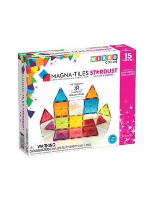 Magna-Tiles Stardust Set 15 Pzas 18915 Mixed Colors