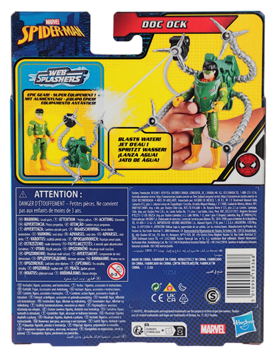 Figura de acción Spider-Man Doc Ock Hasbro articulada 3
