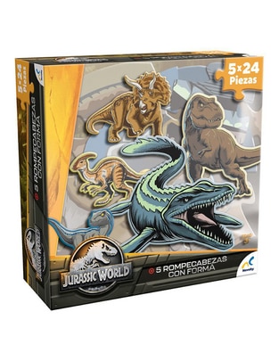 Rompecabezas Dinosaurios prehistóricos Novelty 120 piezas