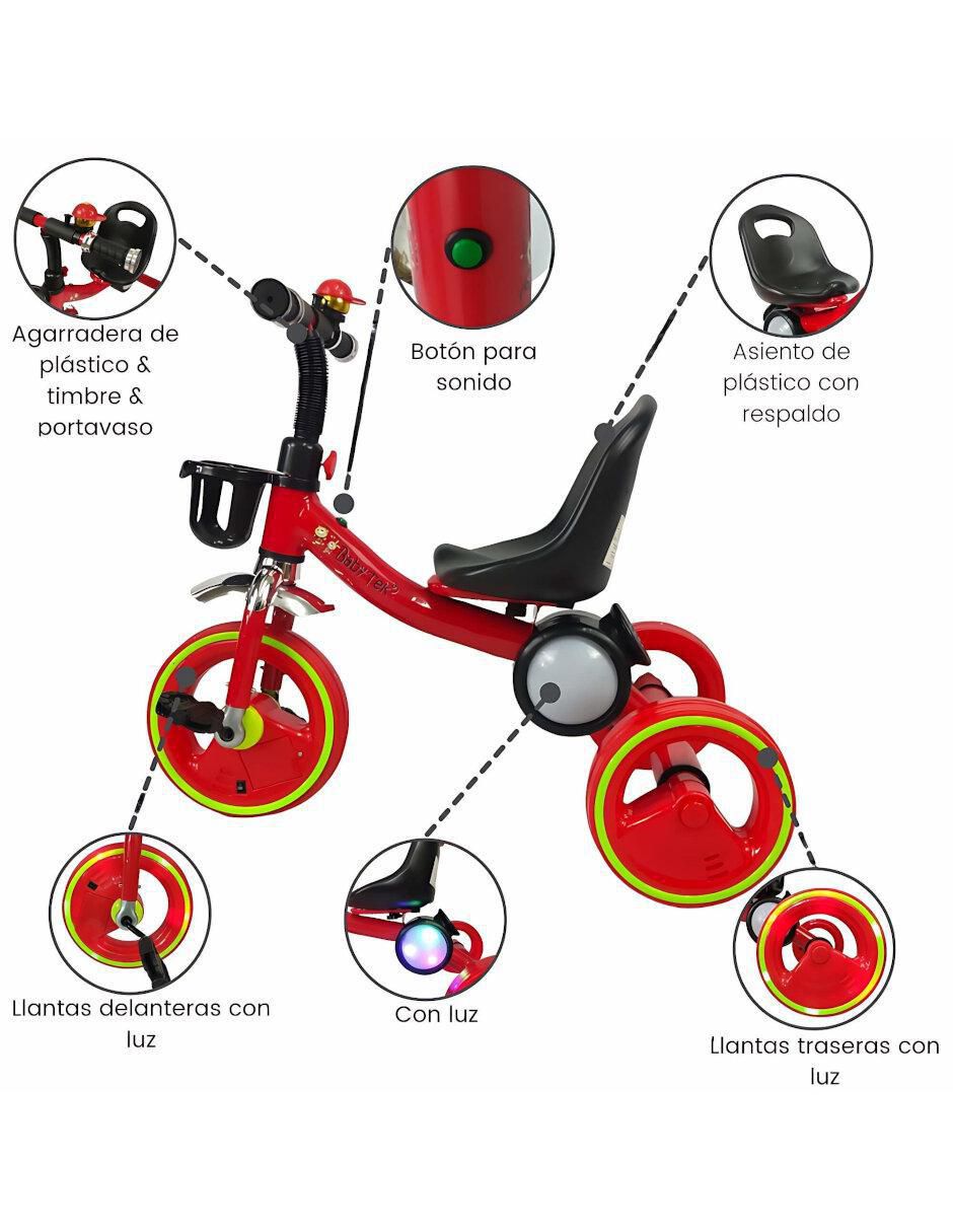 Triciclo rodada 10 con esfera musical luz y sonido 2