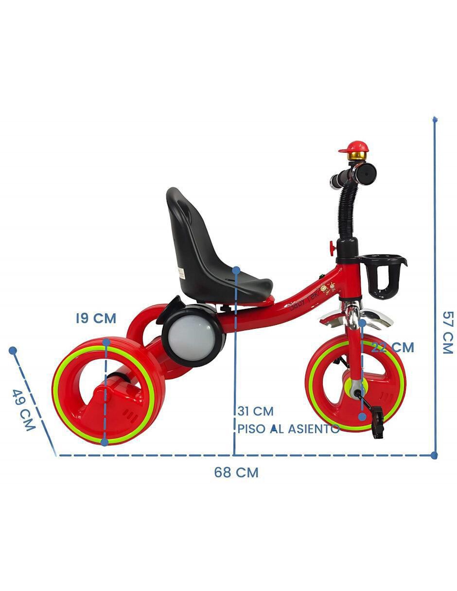 Triciclo rodada 10 con esfera musical luz y sonido 6