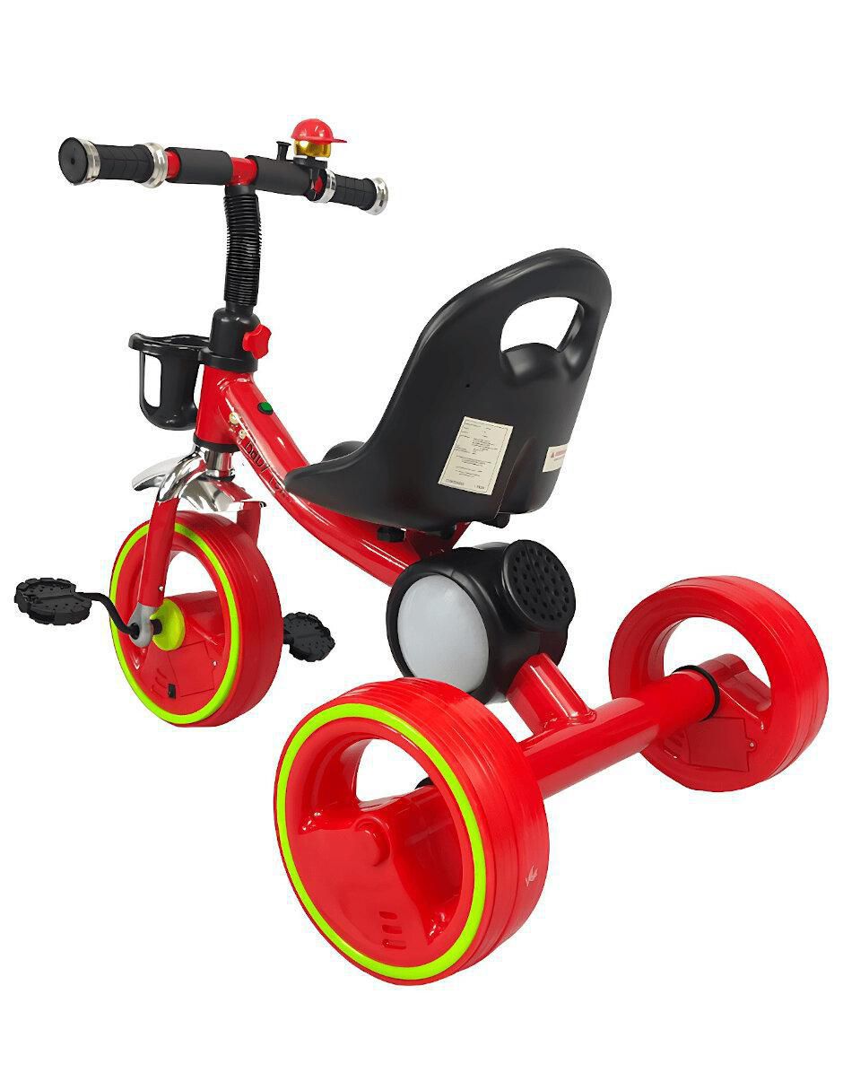 Triciclo rodada 10 con esfera musical luz y sonido unisex